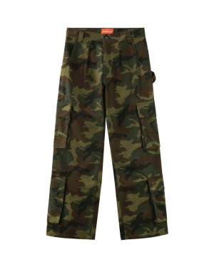 Pantaloni Naked Wolfe Baggy Pocket Cargo Barbati Camuflaj | Romania 807XLFSW