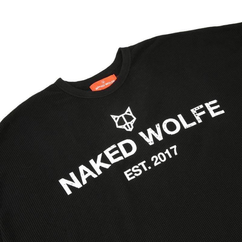 Hanorace Naked Wolfe Thermal Barbati Negrii | Romania 389FPNEO