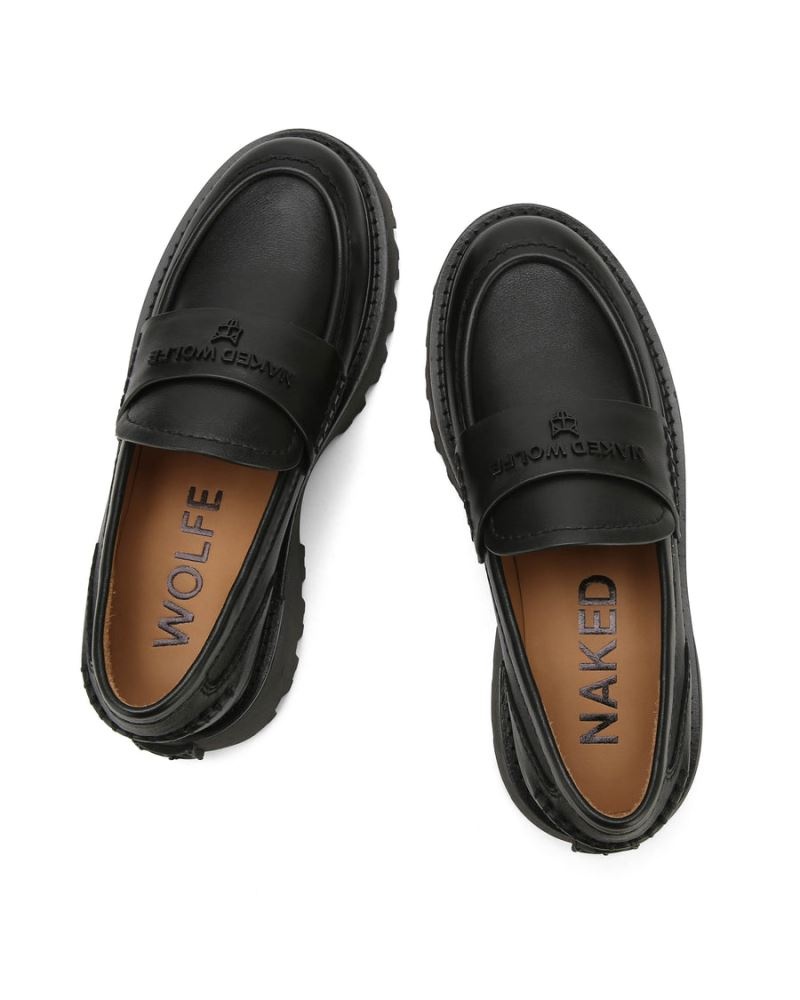 Mocasini Naked Wolfe Flawed Piele Dama Negrii | Romania 284ZYWEV